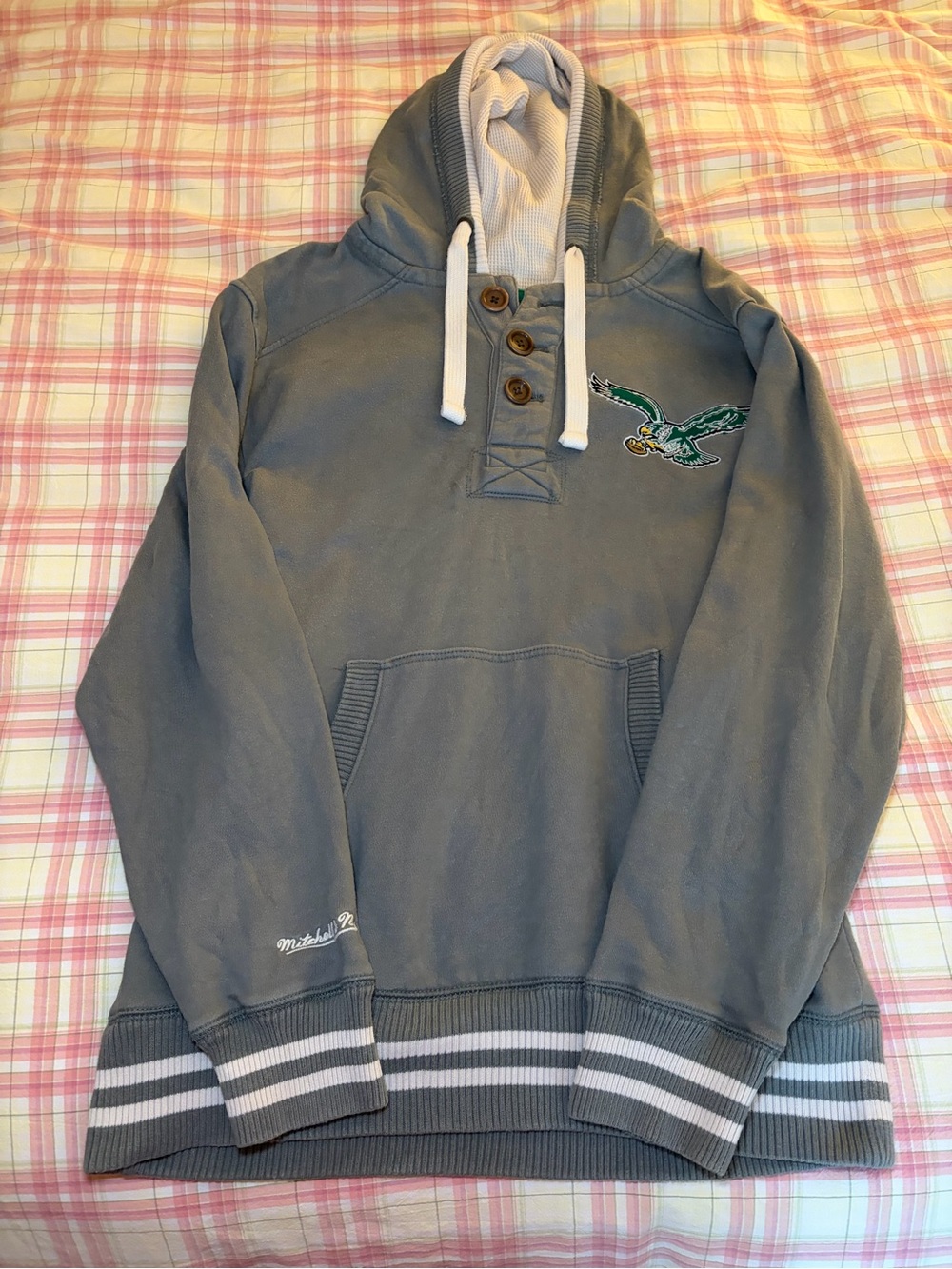 Philadelphia Eagles Mitchell & Ness Throwback Hoodie